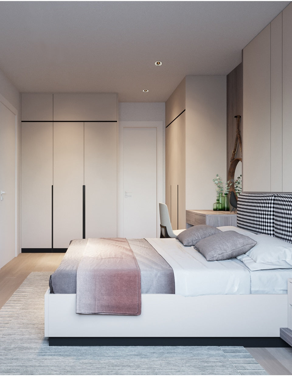 Aisilan LED Ultra-thin spot light honeycomb anti-glare downlight living room bedroom Aperture size 7.5CM hole light