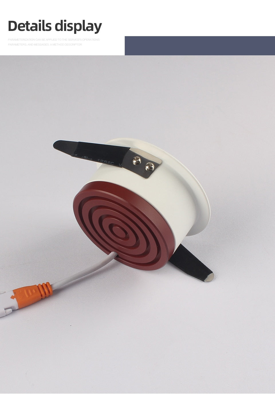 Aisilan LED Ultra-thin spot light honeycomb anti-glare downlight living room bedroom Aperture size 7.5CM hole light