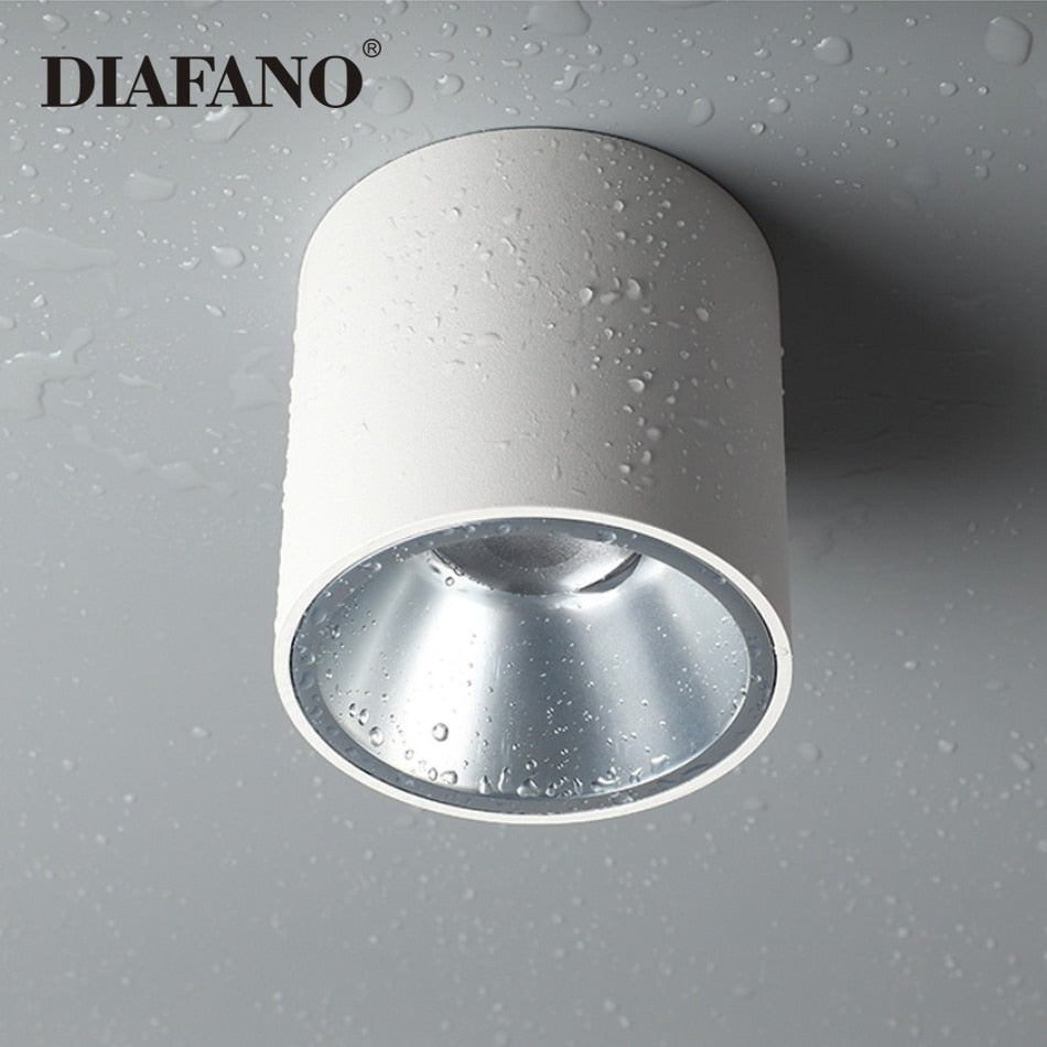 LED waterproof Ip65 COB Ceiling outdoor Surface Mounted 8W 12W 15W 20W 30W AC85-265V LED downlight Hotel villa home lighting