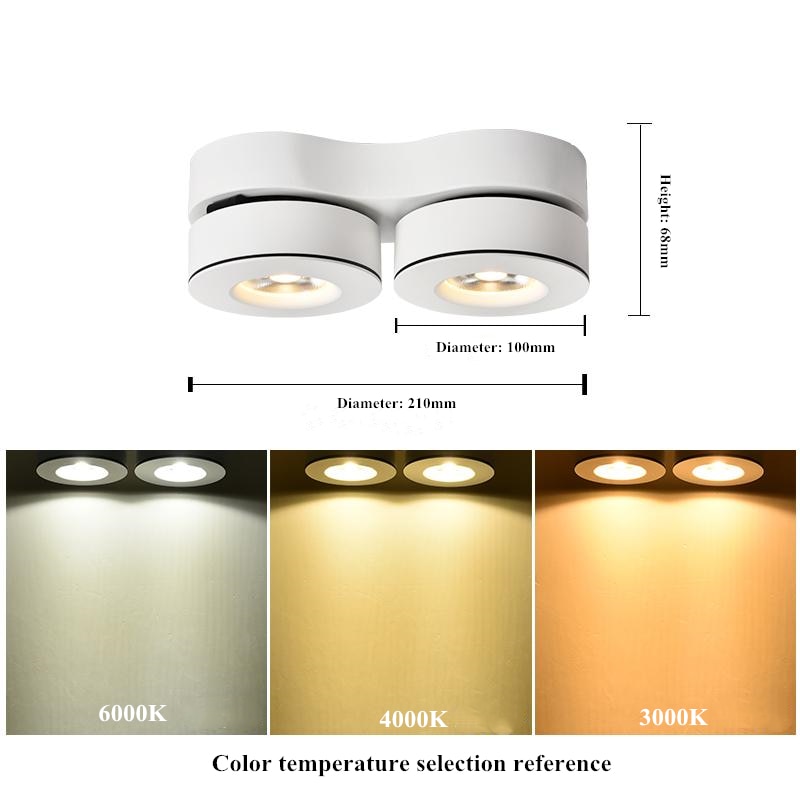 High quality Dimmable Surface Mounted LED Downlights 14W 20W COB LED Ceiling Lamp Spot Lights AC110-220V LED Lamp Indoor Lighting