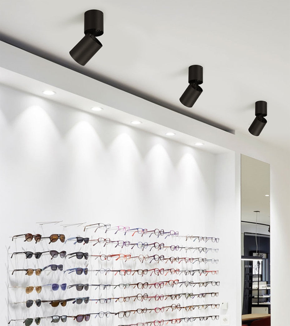 Surface Mounted Led Downlight 7W 12W Dimmable Ceiling Downlight 360 Degree Rotatable Spot light For Living Room Store Spot light