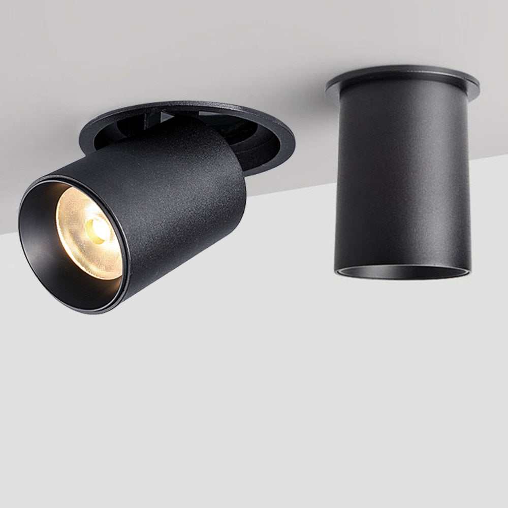 Dimmable Recessed 7W 12W Led Downlight Indoor Ceiling Lamp Angle Adjustable Spot Led Lighting For Living Room Clothes Store