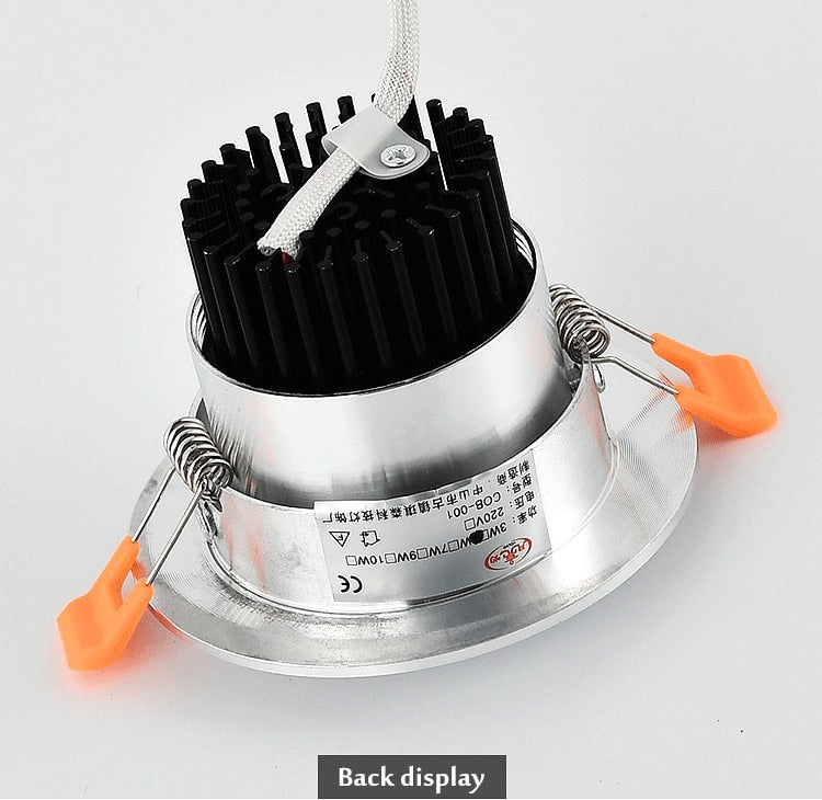 LED Downlight 10pcs/lots Round Recessed Lamp 5W 7W 9W 12W 15W 20W 30W LED Dimmable Ceiling Lamp Spot Light For Home Illumination