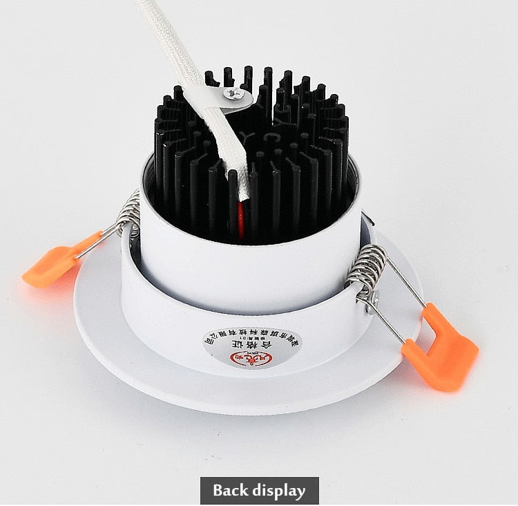 LED Downlight 10pcs/lots Round Recessed Lamp 5W 7W 9W 12W 15W 20W 30W LED Dimmable Ceiling Lamp Spot Light For Home Illumination