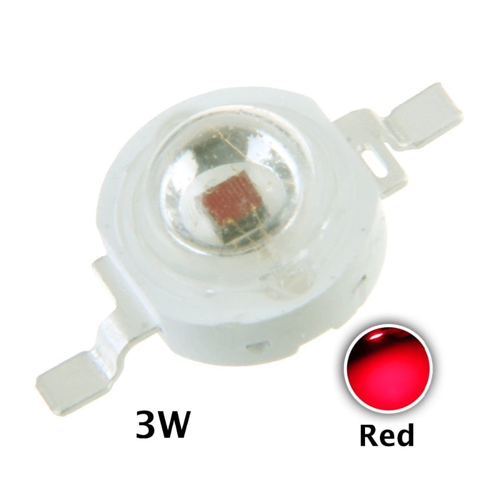 Real Full Watt 1W 3W High Power LED lamp Bulb Diodes 10-1000pcs SMD 110-120LM LEDs Chip For 3W - 18W Spot light Downlight