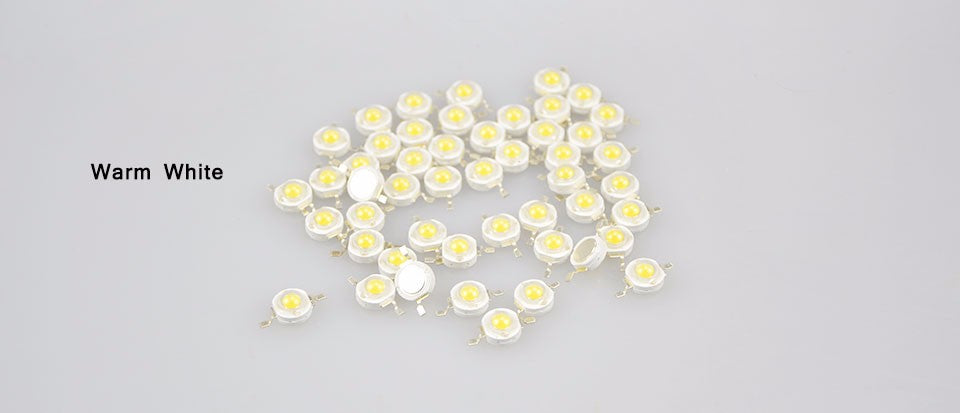 Real Full Watt 1W 3W High Power LED lamp Bulb Diodes 10-1000pcs SMD 110-120LM LEDs Chip For 3W - 18W Spot light Downlight