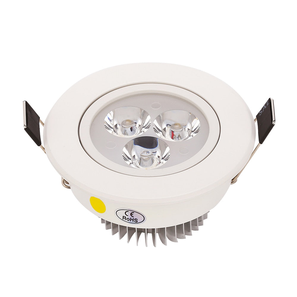 10pcs/lot 9w 12w 15w cool white warm white dimmable LED Recessed Downlight AC110V 220V for home bathroom kitchen store lights