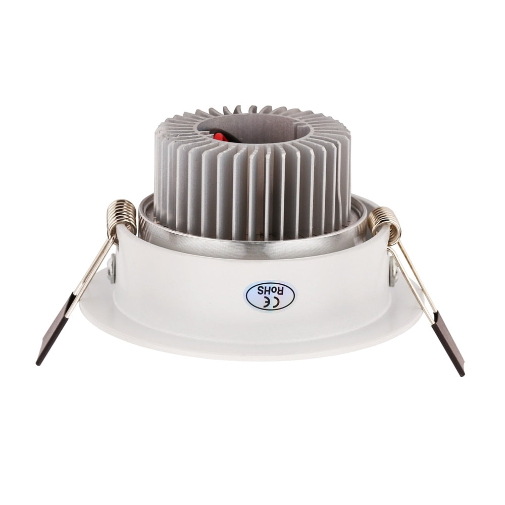 10pcs/lot 9w 12w 15w cool white warm white dimmable LED Recessed Downlight AC110V 220V for home bathroom kitchen store lights