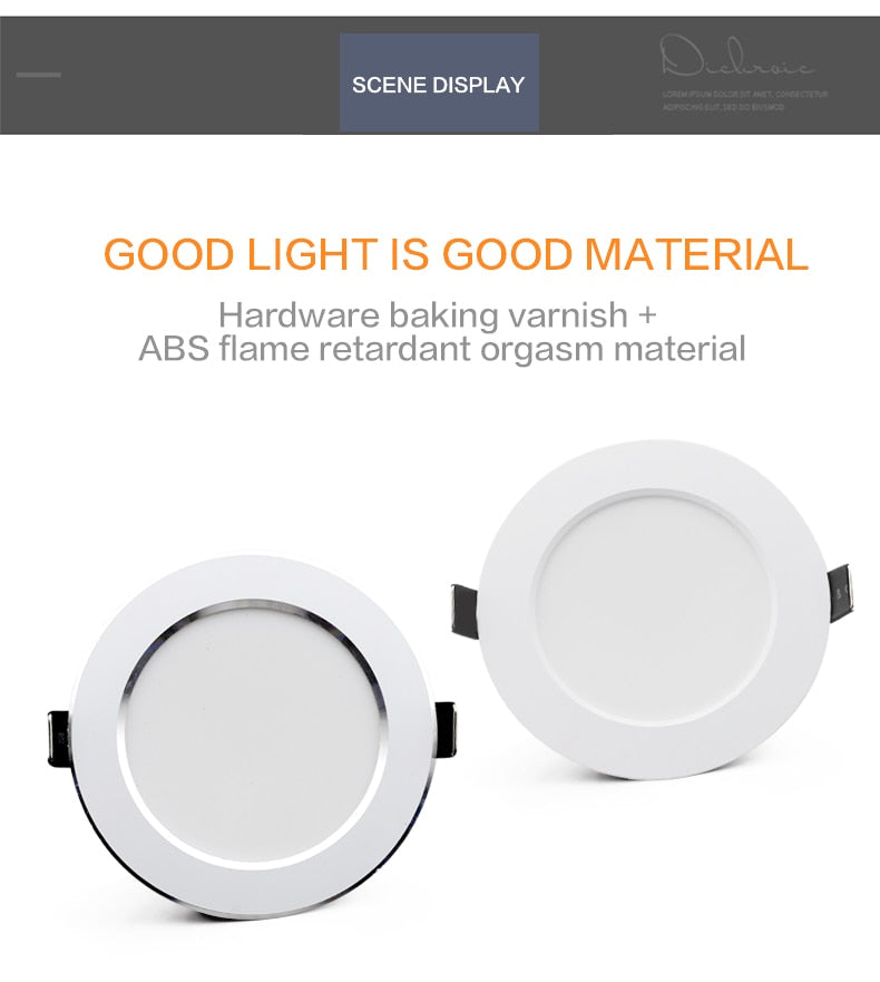 LED Downlight 10Pcs 7W 9W 12W 15W 18W Waterproof AC 220V 240V Recessed Round LED Ceiling Lamp Indoor Lighting LED Spot Light