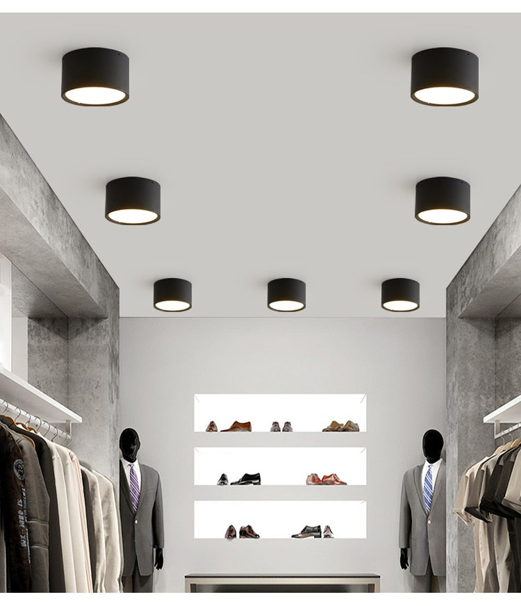 LED Downlight Ceiling Spotlights Living Lamp Nordic Lighting For Kitchen Aisle Spot light Surface mounted AC90-260v