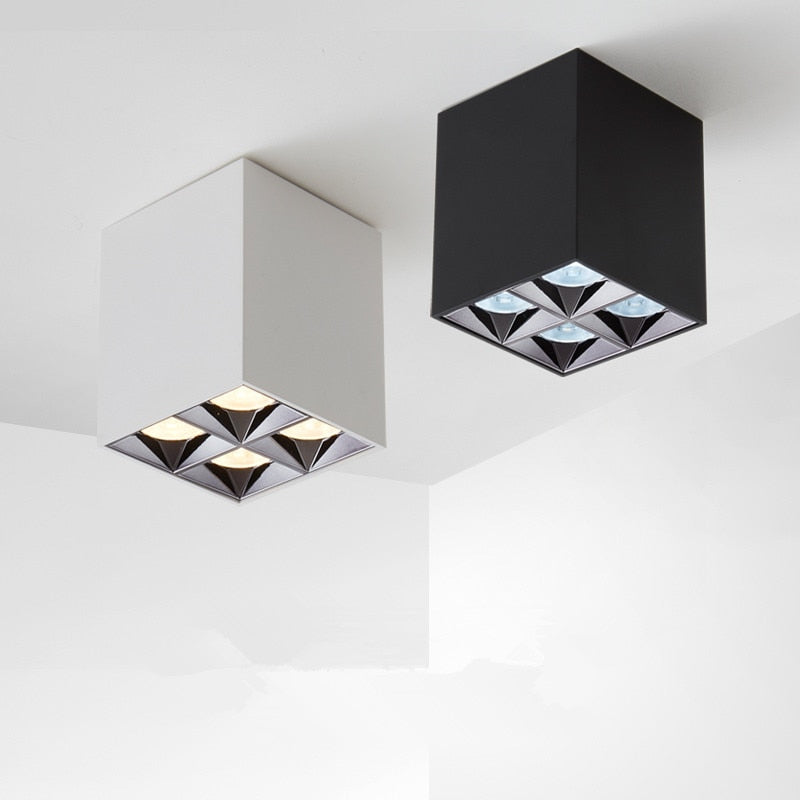 led surface mounted 8W 16W 18W 36W anti-glare downlight lighting living room ceiling type bold lamp grille lamp