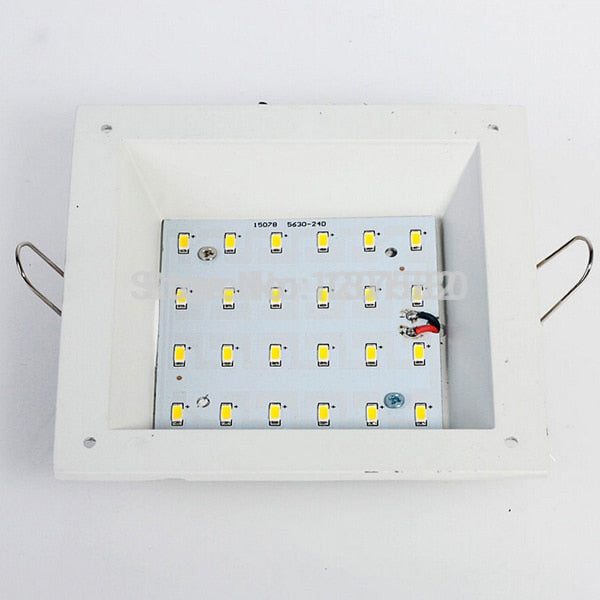 LED 6W 9W 12W 18W glass ceiling recessed downlight square panel light kitchen light 10pcs/lot