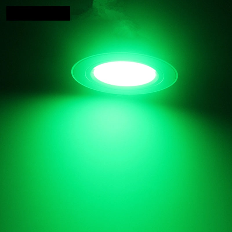 LED Color Downlight 3W 5W 7W Ceiling Luminaria Lamp AC85-265V Changing Recessed Panel Light Bulb Lamp for Hallway Wall Lights