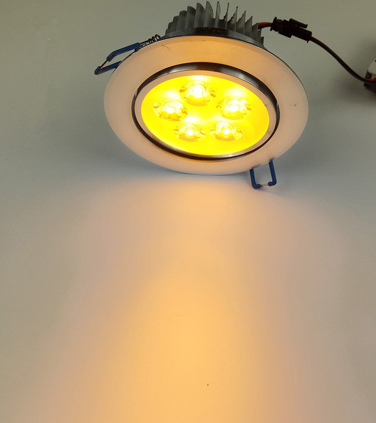 LED Color Downlight 3W 5W 7W Ceiling Luminaria Lamp AC85-265V Changing Recessed Panel Light Bulb Lamp for Hallway Wall Lights