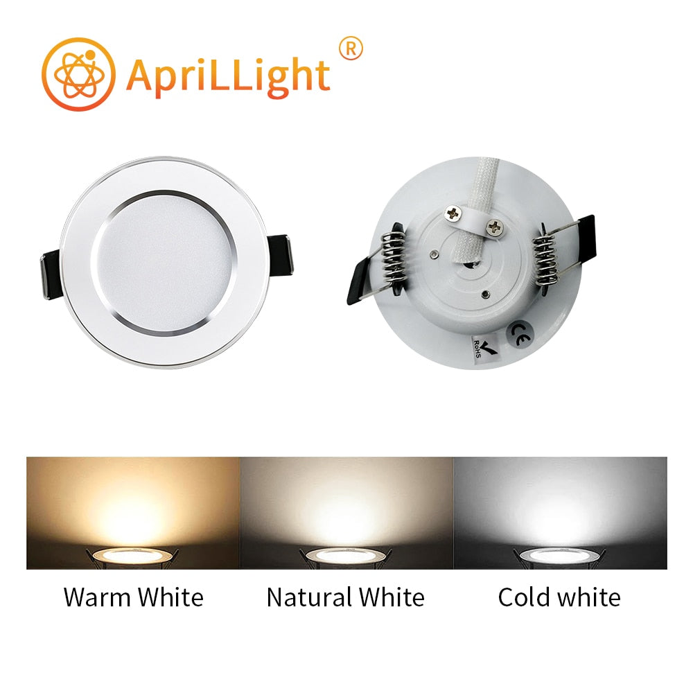 LED Downlight 5W 9W 12W 15W AC 220V IP65 Waterproof Warm White Natural White Cold White Recessed Round Ceiling Lights Spotlight