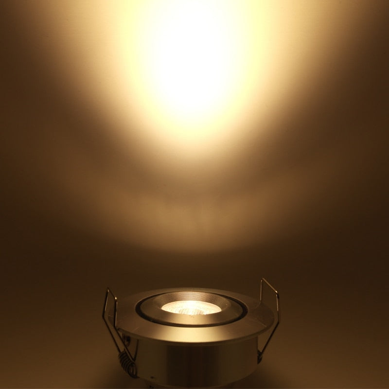 Spot 12V mini Built-in LED living room clothing store ceiling spotlight adjustable angle embedded 3W Built in downlight