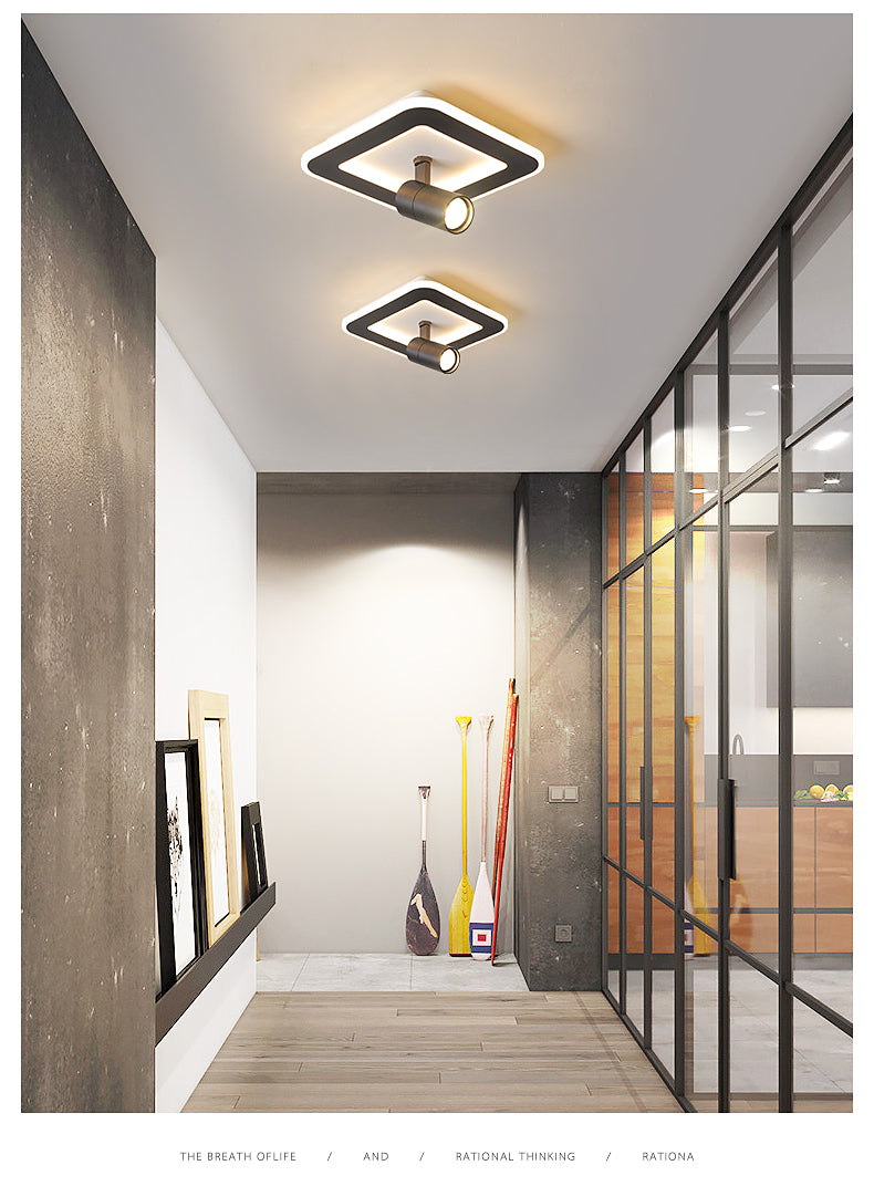 Tinlaibor Corridor led Downlights Washroom Cloakroom Aisle Wall Spot lamp Rotate Hall Entrance Stair lamp Downlight 20W 12W