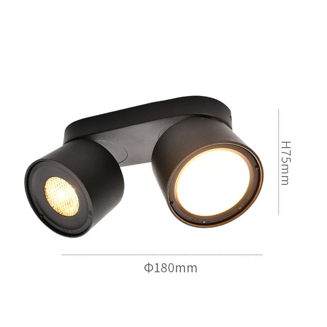 Spotlight 14W 24W AC110V-240V led downlight adjustable angle aisle corridor ceiling spotlight