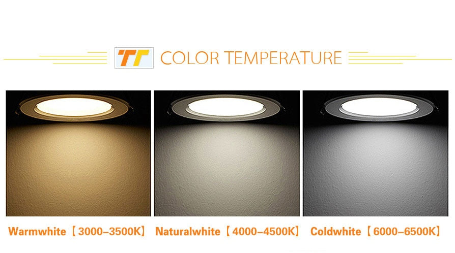 AC/DC 12V 110V Led Downlight 5W 7W 9W 12W 15W 18W Ceiling Recessed Grid Downlights Round Lamp