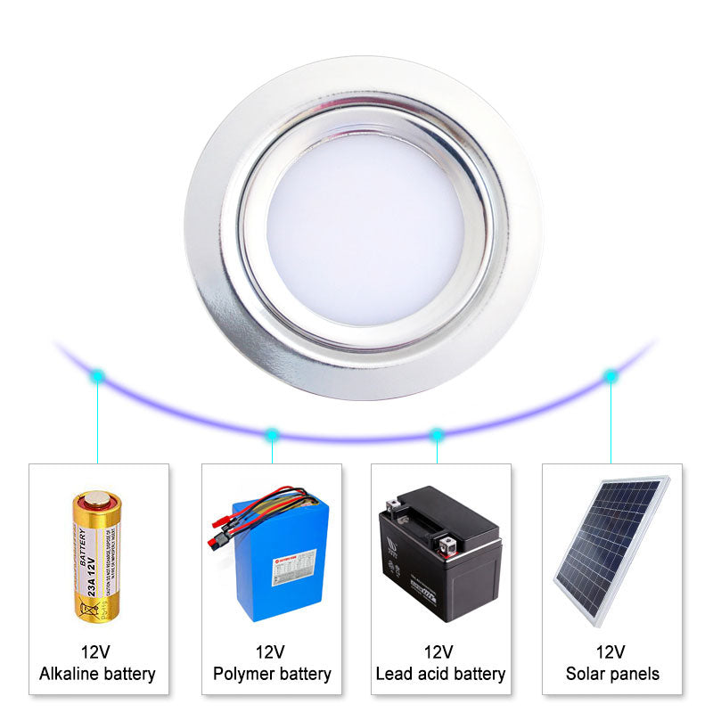 IP65 Downlight 3W 5W 7W DC 12V Stainless Steel 304 LED Safety Voltage Downlights for Home Kitchen Dining Spot Lighting 14mm Slim