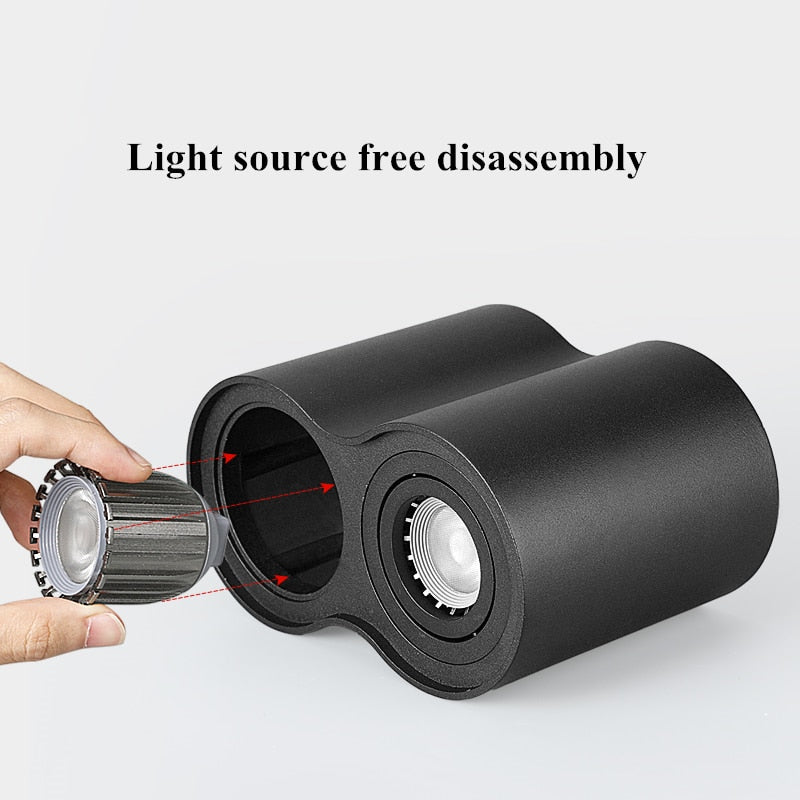 LED 20W 24W Replaceable GU10 LED Bulb Surface Mounted LED COB Downlight Cold/Warm White for Bedroom Kitchen LED Ceiling Spotlight