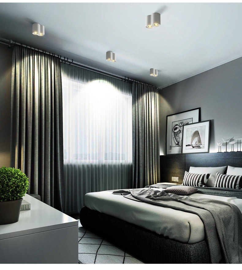 LED 20W 24W Replaceable GU10 LED Bulb Surface Mounted LED COB Downlight Cold/Warm White for Bedroom Kitchen LED Ceiling Spotlight