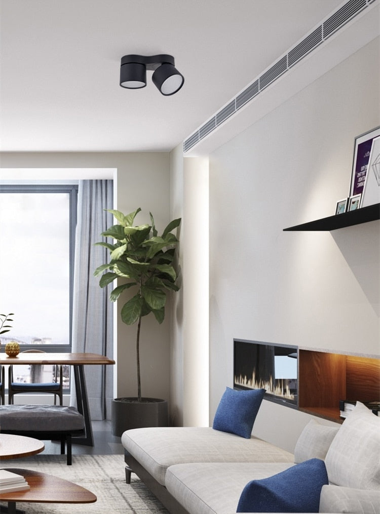 Dimming downlight led ceiling light anti-glare ceiling foldable spotlight 7W 12W 15W