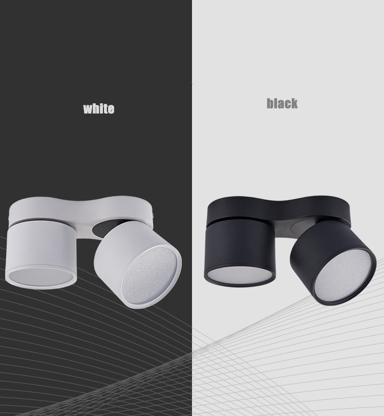 Dimming downlight led ceiling light anti-glare ceiling foldable spotlight 7W 12W 15W