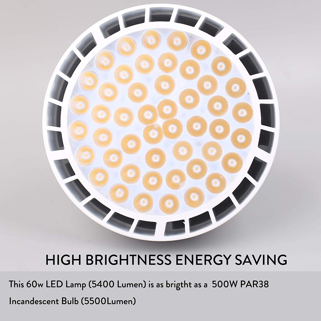 Super Bright 50W 60W PAR38 E27 LED Spotlight Bulb Lamp 48LEDs Chips Replace Halogen Lamps 85-265V Cold/Warm White