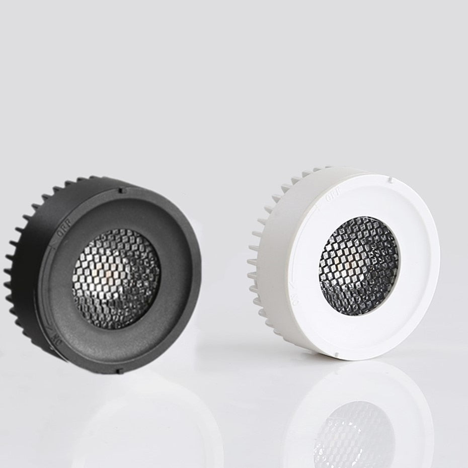 DBF Honeycomb Deep Glare Surface Downlight Holder+GX5.3 Light Bulb Replaceable 7W Angle Adjustable Ceiling Spot Light Bedroom