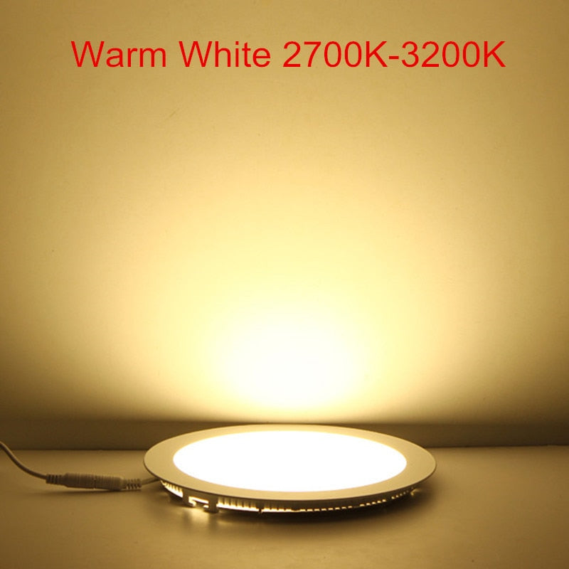 Ultra thin 10pcs/lot 12V 24V 3W/4W/ 6W / 9W / 12W /15W/ 25W LED Ceiling Recessed Grid Panel light / Slim Round Panel Light