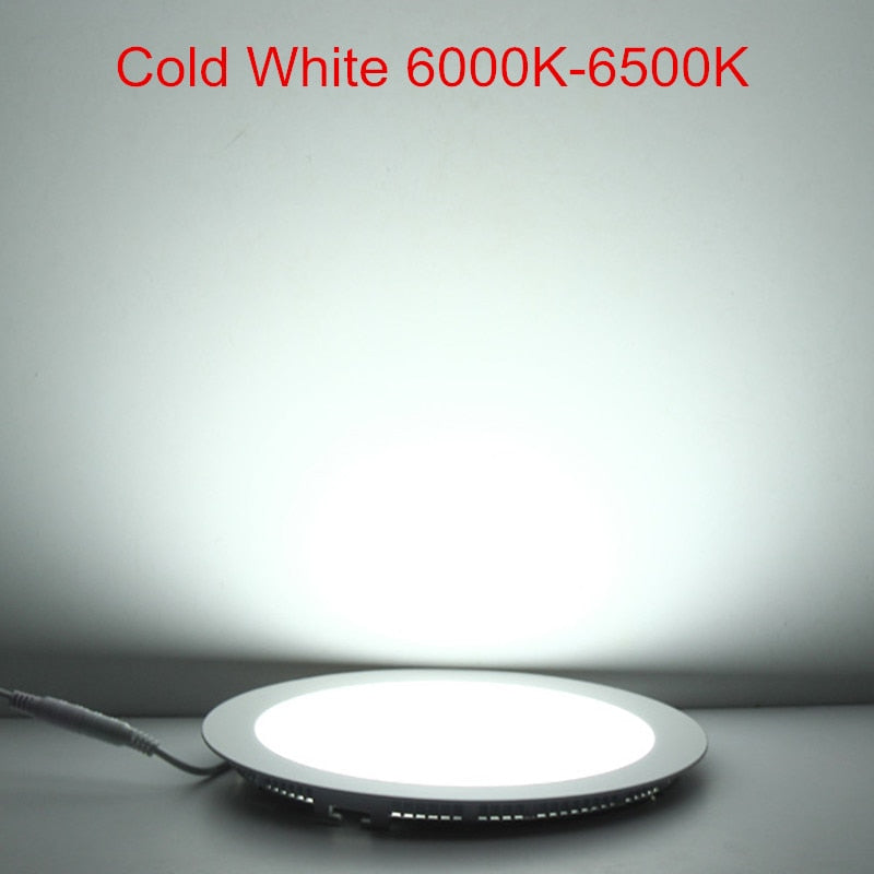 Ultra thin 10pcs/lot 12V 24V 3W/4W/ 6W / 9W / 12W /15W/ 25W LED Ceiling Recessed Grid Panel light / Slim Round Panel Light