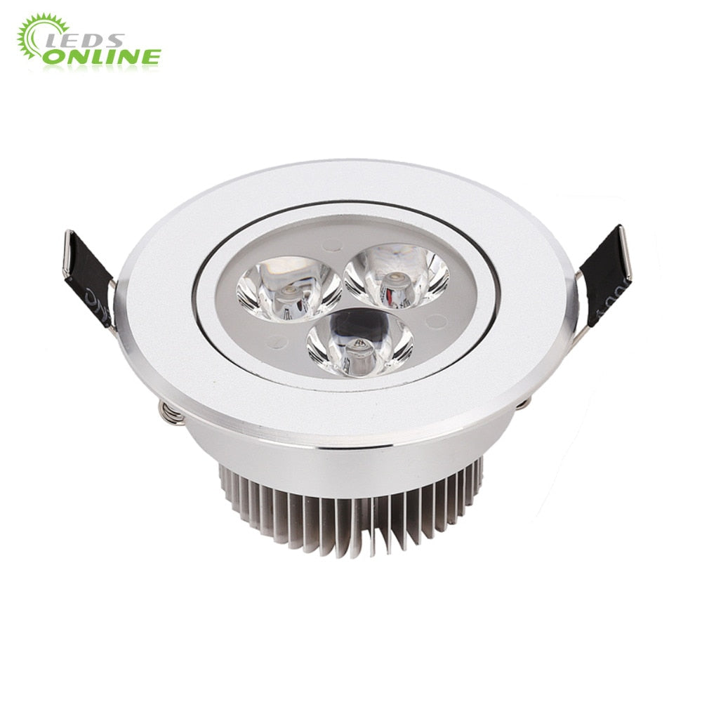 LED 10pcs/lot 9w 12w 15w cool white warm white dimmable LED Recessed Downlight AC110V 220V for home bathroom kitch store lights