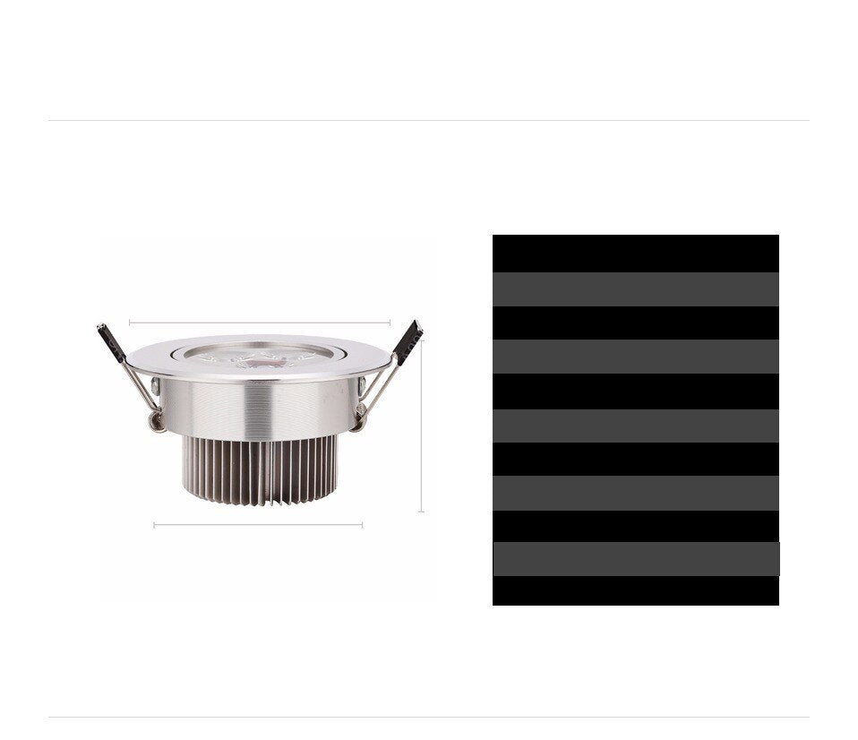 LED 10pcs/lot 9w 12w 15w cool white warm white dimmable LED Recessed Downlight AC110V 220V for home bathroom kitch store lights