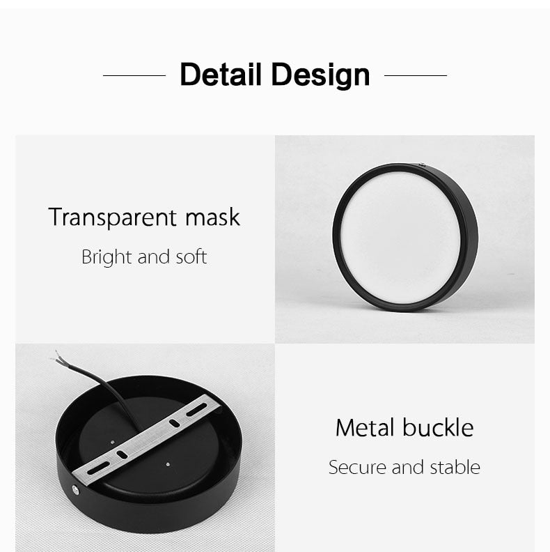 LED Downlight Modern Ceiling Lamp Surface Mounted Spot Led 3W 5W 7W 9W 12W 15W 18W Ultra Thin Bedroom Living Room Lighting 220V