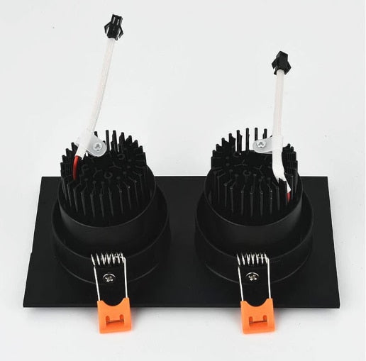 Square Dimmable Recessed COB LED Downlights 7W 9W 12W LED Ceiling Spot Lights AC85-265V LED Ceiling Lamps Indoor Lighting