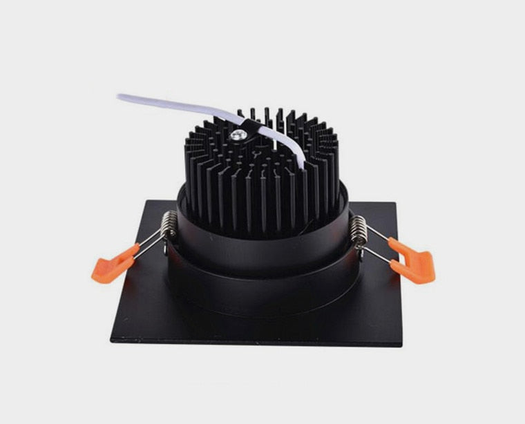 Square Dimmable Recessed COB LED Downlights 7W 9W 12W LED Ceiling Spot Lights AC85-265V LED Ceiling Lamps Indoor Lighting