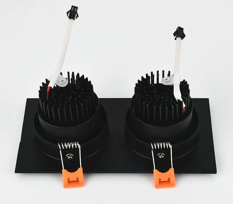 Square Dimmable Recessed COB LED Downlights 7W 9W 12W LED Ceiling Spot Lights AC85-265V LED Ceiling Lamps Indoor Lighting