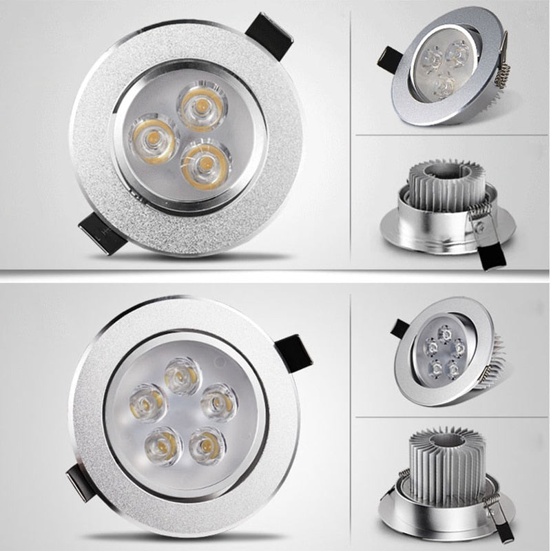 LED Spot LED Downlight Dimmable Bright Recessed 6W 9W 12W 15W 21W LED Spot light decoration Ceiling Lamp AC 110V 220V AC85-26V