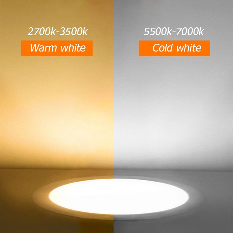 LED Downlight 10Pcs 3W 5W 7W 9W 12W 15W Recessed Round LED Ceiling Light Lamp 220V 240V Indoor Lighting Warm White Cold White