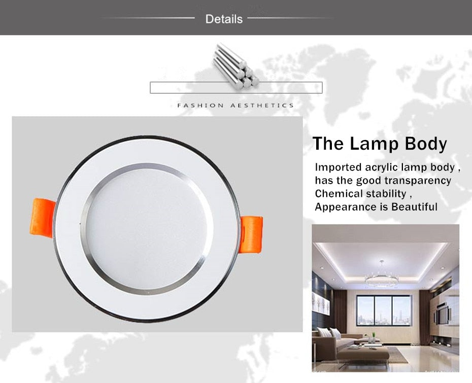 LED Downlight 12W 9W 7W 5W Recessed LED Ceiling Lamp AC 220V 230V Spot light led Indoor Lighting Warm White Cold White