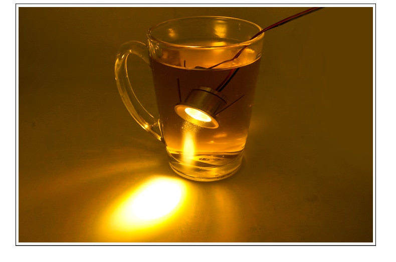 Bathroom ceiling spotlight IP65 outdoor waterproof embedded cabinet round LED light focus DC12V mini small downlight spotlight