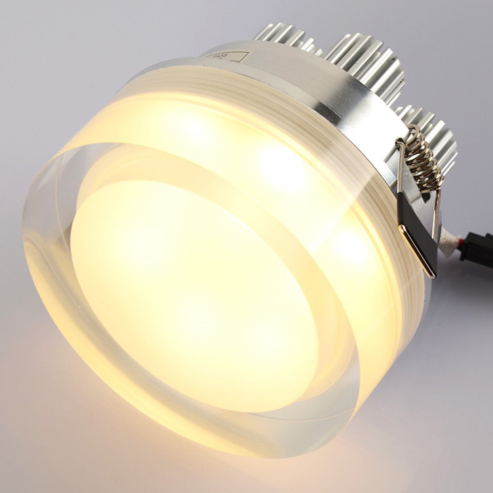 DBF LED Downlight 1W 5W 10W 12W Recessed Round/Square LED Ceiling Spot Lamp AC 220V 230V 110V Indoor Lighting 3000K 4000K 6000K