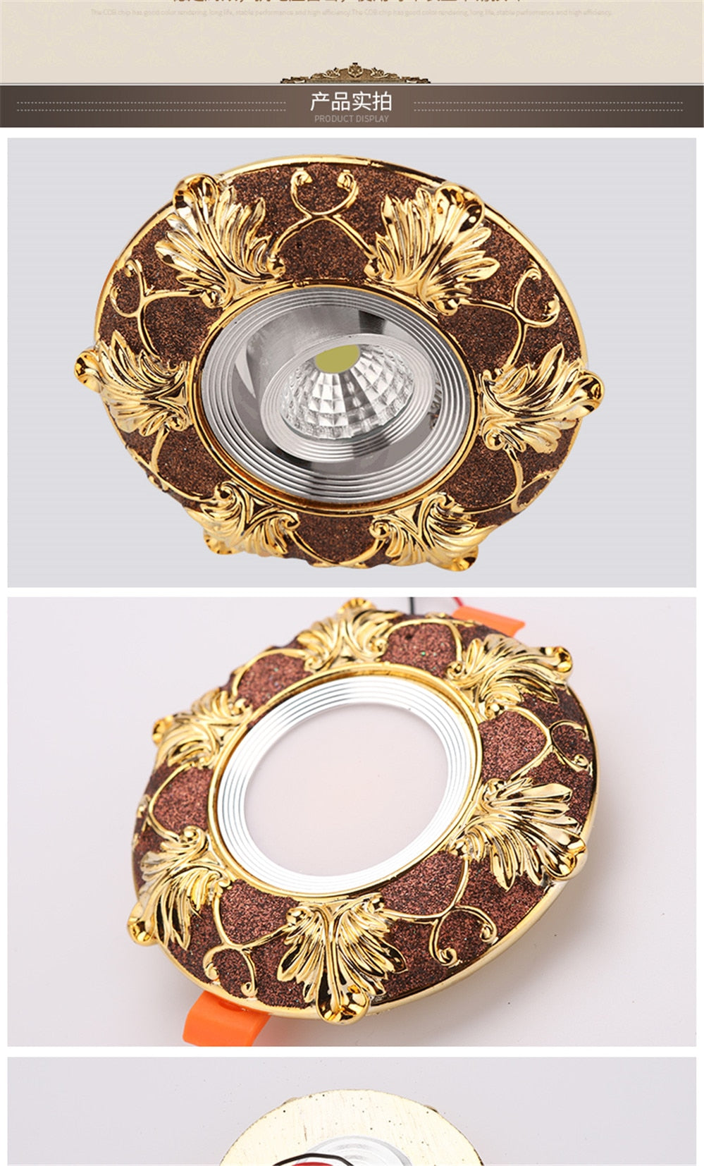 DBF Stretchable Recessed Ceiling Downlight 7W 10W 12W Black/White 360 Degree Rotatable 3000K/4000K/6000K Ceiling Spot Light