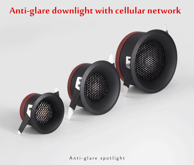 Ultra Thin Anti Glare Spot light 12W 9W 7W 5W ceiling lamp Recessed led light 2020 NEW LED Downlight for living room aisle light