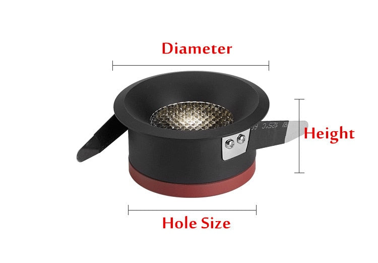 Ultra Thin Anti Glare Spot light 12W 9W 7W 5W ceiling lamp Recessed led light 2020 NEW LED Downlight for living room aisle light