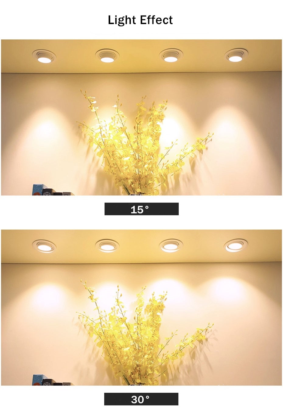 Retractable Led Downlight 15W 10W Recessed Round LED Ceiling Lamp AC 220V 110V For Bedroom Kitchen Indoor LED Spot Lighting