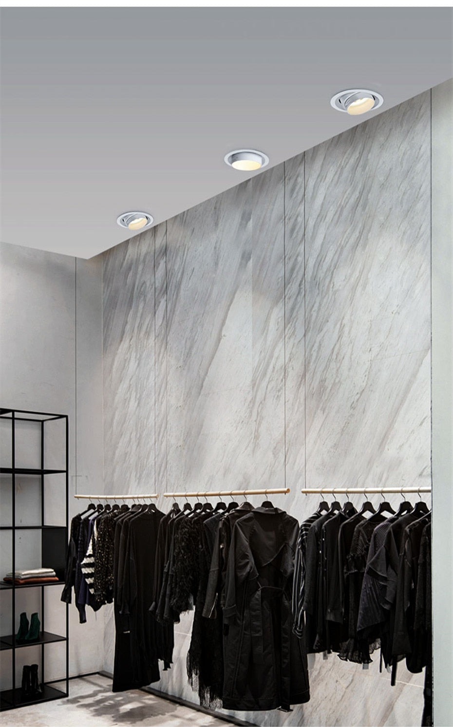 Retractable Led Downlight 15W 10W Recessed Round LED Ceiling Lamp AC 220V 110V For Bedroom Kitchen Indoor LED Spot Lighting