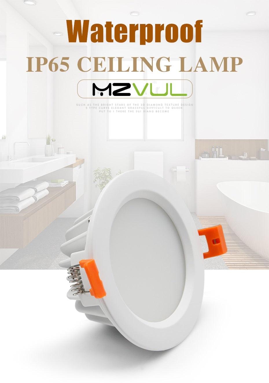 Waterproof LED Downlight 5W 12W 15W IP65 Waterproof Recessed lamp Spot Light AC220V 110V Outdoor Bathroom LED Spot Lighting