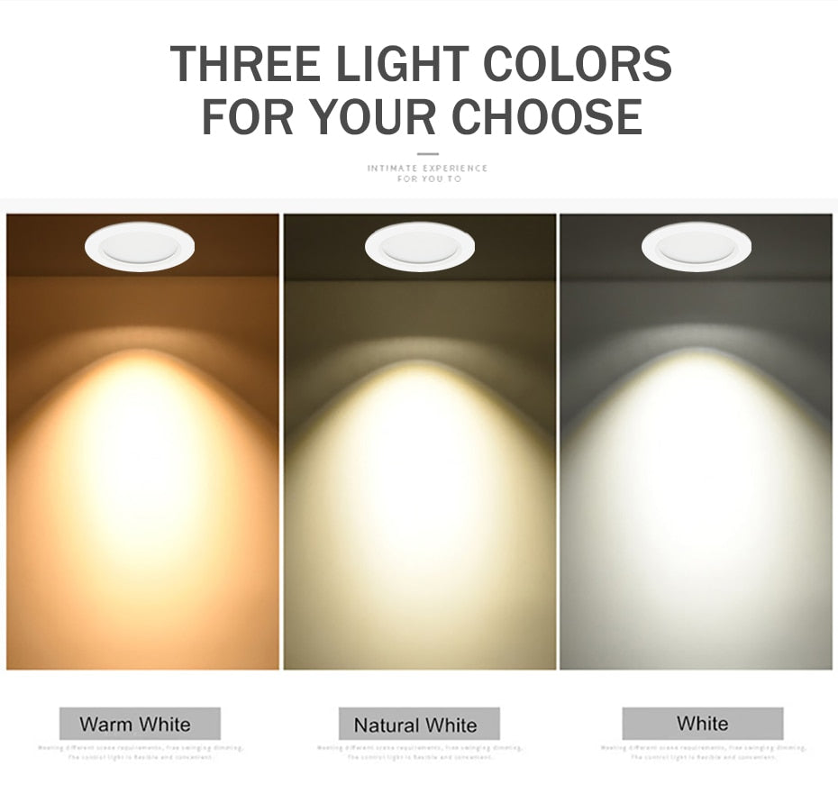 Waterproof LED Downlight 5W 12W 15W IP65 Waterproof Recessed lamp Spot Light AC220V 110V Outdoor Bathroom LED Spot Lighting